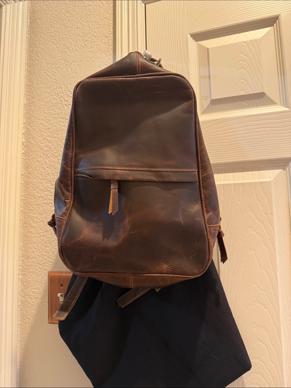 Ranch Junkie Brown Leather Backpack - Classic Everyday Carry